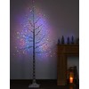 6Ft Lighted Birch Twig Tree with LED String Lights for