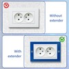 2 Pack Single Gang Outlet Box Extender, Electrical Receptacle Extender
