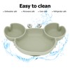 3pcs Toddler Divided Plate Set Silicone Baby Suction Plate Anti