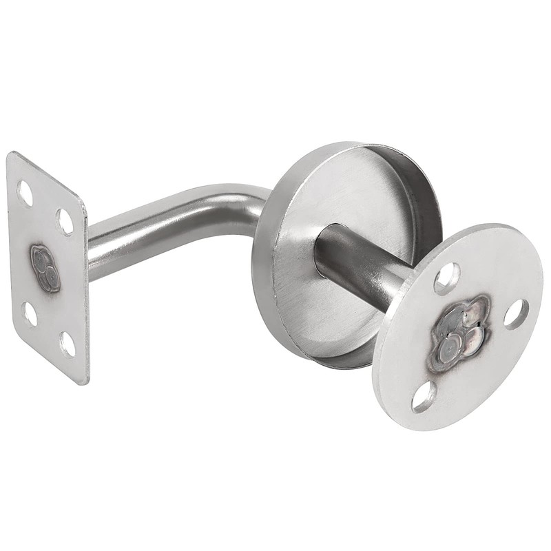 ZOENHOU 6Pack Stainless Steel Handrail Brackets, Flat Handrail Brackets, Stairway