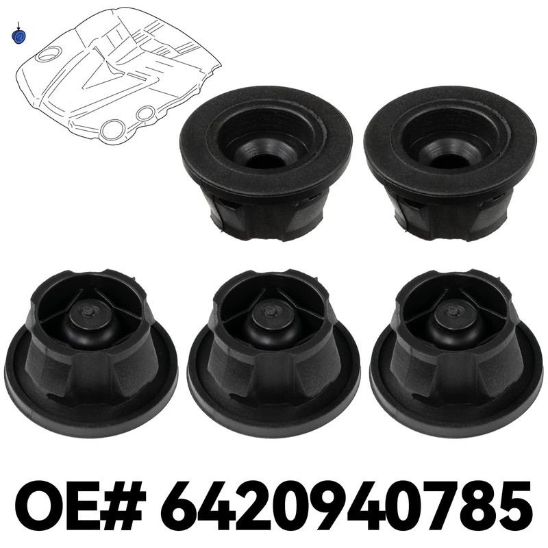 5 x Rubber Bearing Engine Cover Grommets for Mercedes S212