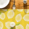 Yellow Leaves Lemon 210 GSM Summer Table Runner, Seasonal Kitchen
