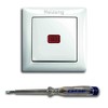 BUSCH JÄGER Heating Emergency Switch 2-Pin Heating Emergency Switch Lettering: