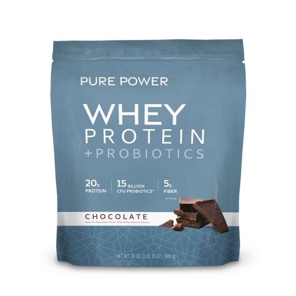 Dr. Mercola Pure Power Whey Gusset, Chocolate, 22 Servings (1 lb 15 oz), Non GMO, Gluten Free, Soy Free