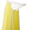 BAOYOUNI Foldable Wall Mounted Shower Curtain Rod Space Saver Stainless