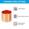 PATIKIL 5pcs 3/4" Copper Tube End Caps Copper Plumbing Connection