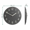 JONES CLOCKS® Chilli Wall Clock | Modern Convex Clock |