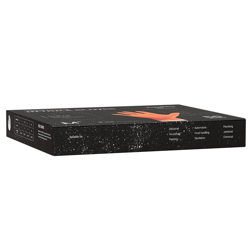 EUROPAPA® 50 x Extra Thick Nitrile Gloves, DiamantGrip Diamond Perfect