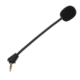 Cuifati Replacement Microphone for Kingston Hyper X Cloud II, Detachable 3.5mm Game Microphone, Noise Cancelling Design, Flexible Boom Microphone for Wireless Gaming Headsets