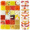 LLchunyun Fall Beads for Bracelets Making Kit, Thanksgiving Clay Beads