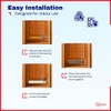 TURvent 17.7" x 3.6" Door Vents for Interior Doors -