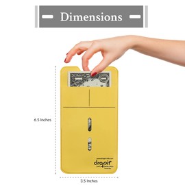 UBICON Reuseable Dropit Safe Envelope for Depositing of Currency and Money, Size 10, Yellow