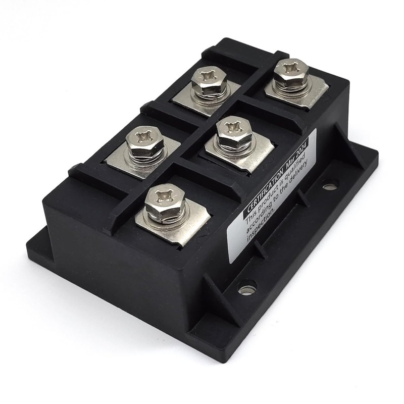 Aigoodele MDS200-16 200A 1600V Three Phase Bridge Rectifier Module, AC