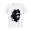 Gorilla Art Animal Lovers Monkey Animal Gorilla T-Shirt, White