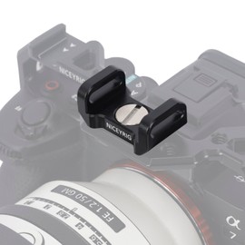 NICEYRIG Camera Strap Mount for ARRI & 1/4’’ Locating Pin Thread, Dual Slots Support Bracket Universal for Canon Nikon Panasonic Sony DSLR Camera Wrist/Neck/Shoulder Straps - 583