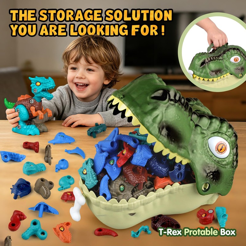 Drefirsa Dinosaur Toys for Kids Age 3-5 5-7, 8Pcs Take