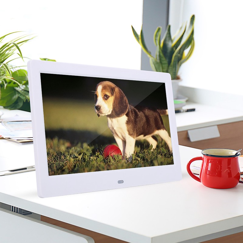 10" HD Screen Digital Photo Frame Alarm Clock MP3/4 Movie