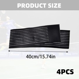4 Double Pack 40 cm Elastic Wrist Support Breathable Polyester Wrist Brace Hand Bandage Wrist Support Strap for Tennis Gym Sports Men Women