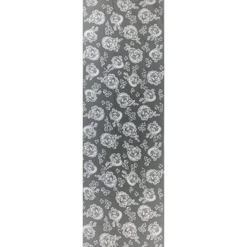 Gauze Texture Towel, Small Pattern, Fujin and Thunder God, Gray,