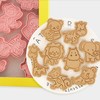 Milltrip Cookie Cutter, 8pcs Cute 3d Animal Embossing Cutters, Food