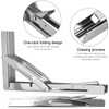 FreeTec Folding Shelf Bracket 12'' Outdoor Heavy Duty Long Release