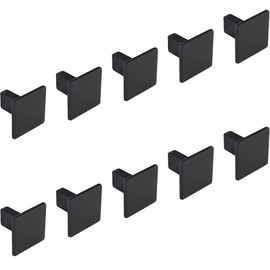 Gedotec Designer Furniture Knob Black Antique Rock Metal Door Knob Square Drawer Knob Diameter 30 mm Dresser Knob Wardrobe Cupboards & Kitchen Pack of 10 - Vintage Furniture Knob with Screws