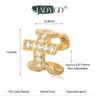 LADYGD Ear Cuff Earrings for Women 14K Gold Plated Cubic