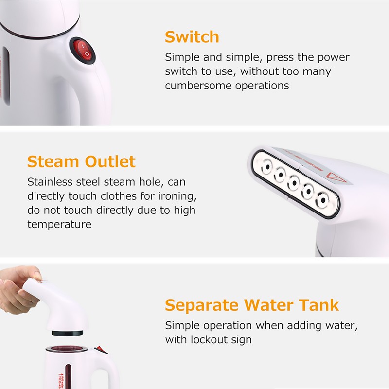 Garment Steamer Home Handheld Mini Steam Iron 700W High Power