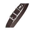 HUNTER Grenada Leather Dog Collar, Colour: Dark Brown, Handmade in