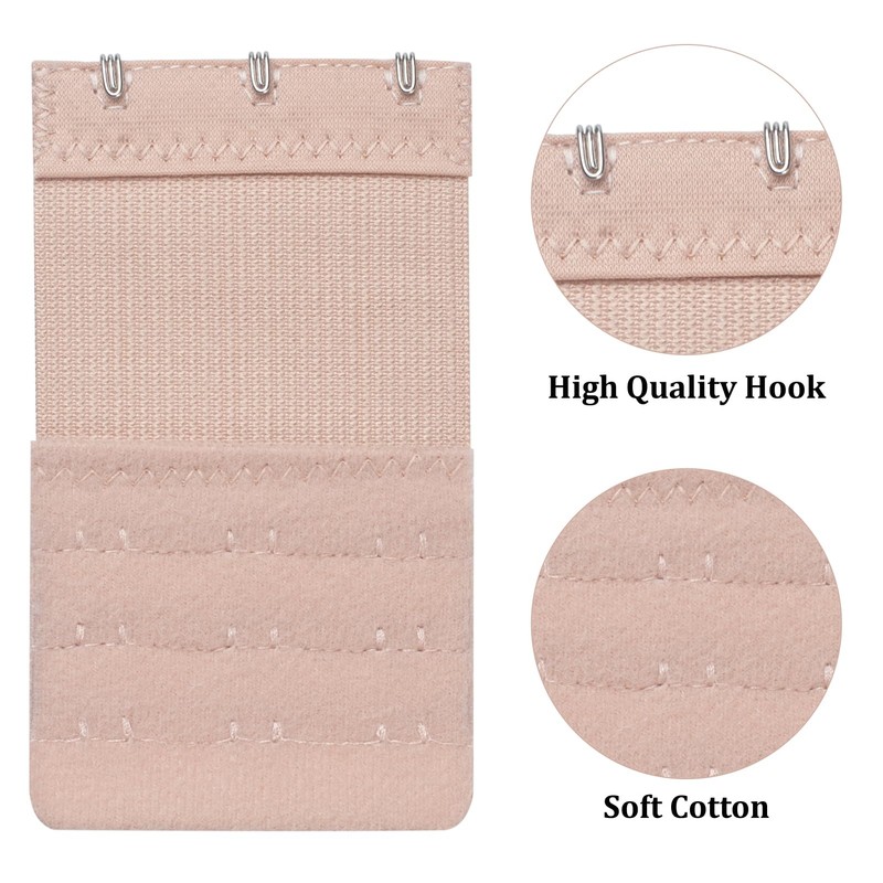 MOTYAWN 3 Hook Bra Extender, Elastic Stretchy and Comfortable Bra