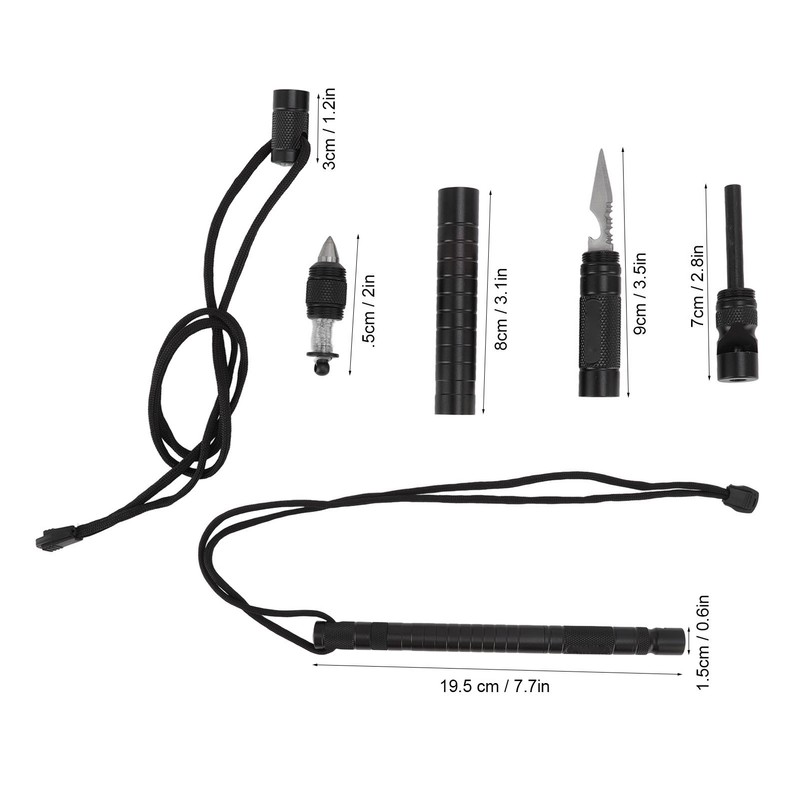Multi Tool Pen Multifunctional Portable Tungsten Steel Head Aluminum Alloy