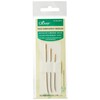 Clover Huck Embroidery Needles, Gold/Silver, 2