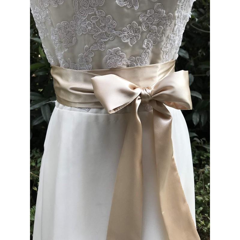 Cinturón de satén para novia de boda, vestido de dama