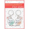 GRUSS & CO Couple Keyring "Wir sind das beste Abenteer: