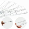 10 Pack Clear Plastic Ruler, Straight Ruler,Transparent Plastic Ruler Kit