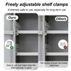 16pcs Cabinet Shelf Clips, Heavy Duty Shelving Brackets Clips Shelf