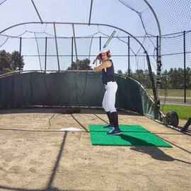 On Deck Sports 6' x 4' Green Stance Batting Mat Pro
