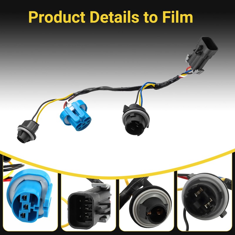 2PCS Headlight Wiring Harness 645-205 22740620 22740621- Direct Fit for