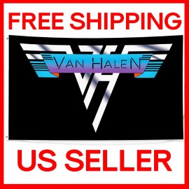 Van Halen Fans 3x5 ft Flag American Rock Band Album Wall Decor Banner