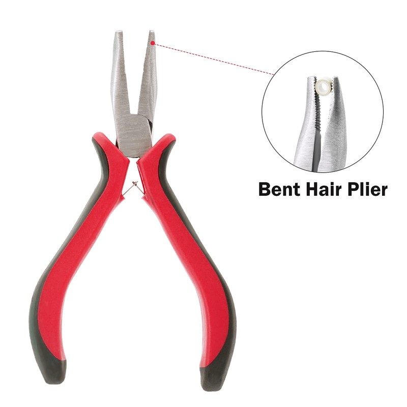 Hair Extension Tool Kit, Bead Device Tool, Silicone Lined Links