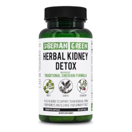 Herbal Kidney Detox Riñones Desintoxicacion Siberian Green Sabor Sin Sabor