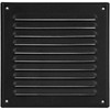 HVAC OV 6" x 6" Inch (Grille Dimensions) Black Stainless