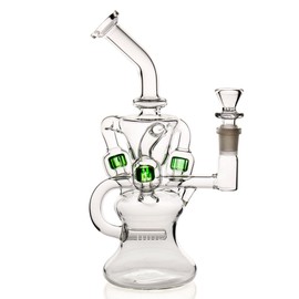 Bong Black Cup Bong Small Recycler Bongs 14.4 mm Bong Bowl 2 Types of Accessories 2 Types of Use