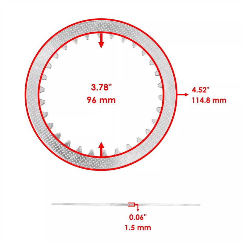 Caltric Clutch Friction Plates for Suzuki LT230S Quadsport 230 1985-1988