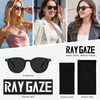 RayGaze Ultra Lightweight Small Round Polarized Sunglasses for Women UV400