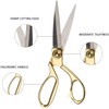 ZJMZZM 8.5 '' Gold Stainless Steel Sharp Tailor Scissors Professional