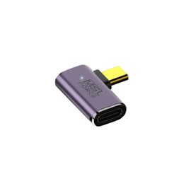 Japanese Company USB-C Male Female Converter Adapter, USB4, Thunderbolt 3, 40Gbps, PD, 240W, 5A, 8K@60Hz, 4K@60Hz, High Speed Communication, Video Output, Data Transfer, Fast Charging, Straight L,