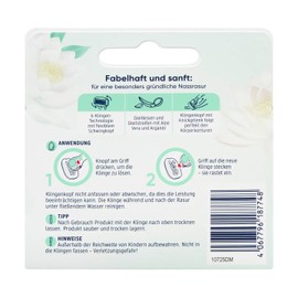 Fabulous Razor 6 Blades Flexible Swing Head with Aloe Vera & Argan Oil, Vegan, Pack of 1 (Razor Blades Fabulous, Pack of 4)