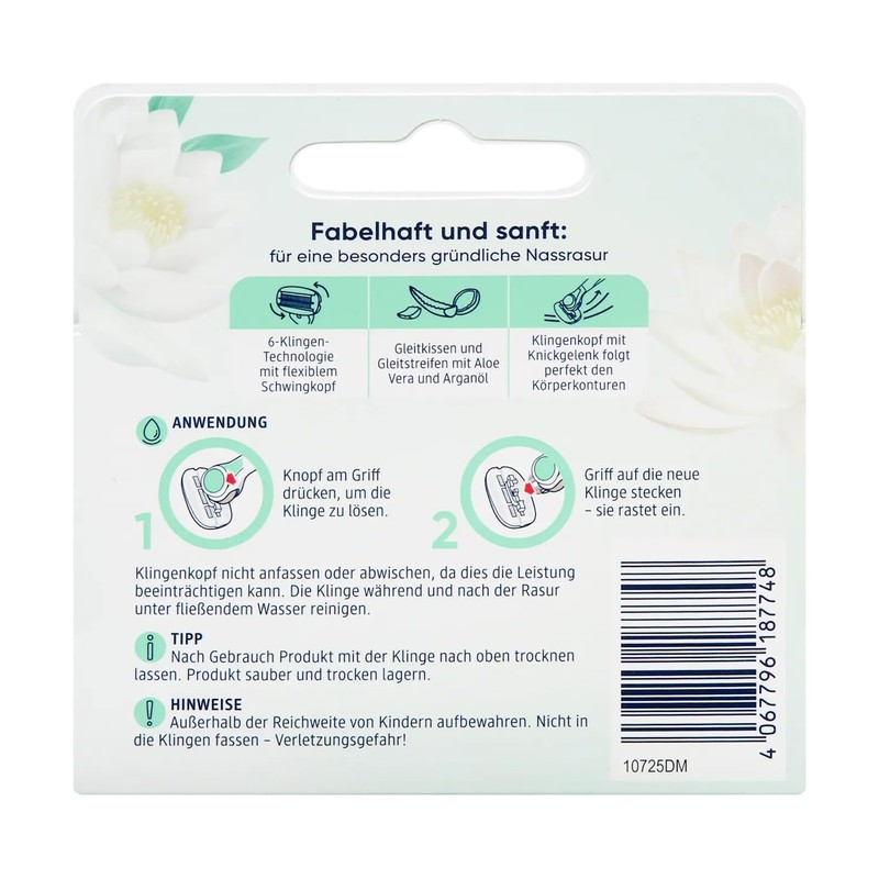 Fabulous Razor 6 Blades Flexible Swing Head with Aloe Vera