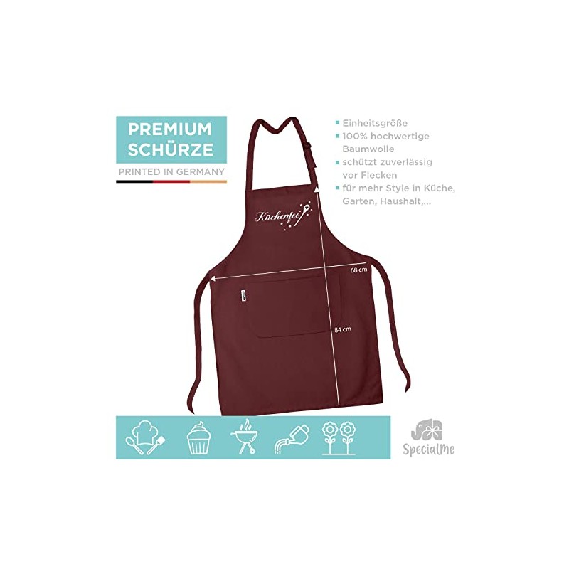 SpecialMe® Cooking Apron Women's Kitchen Apron for Women Printed Kitchen